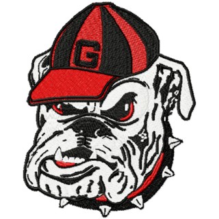 Georgia Bulldogs Primary Logo embroidery design - Embroidery Design