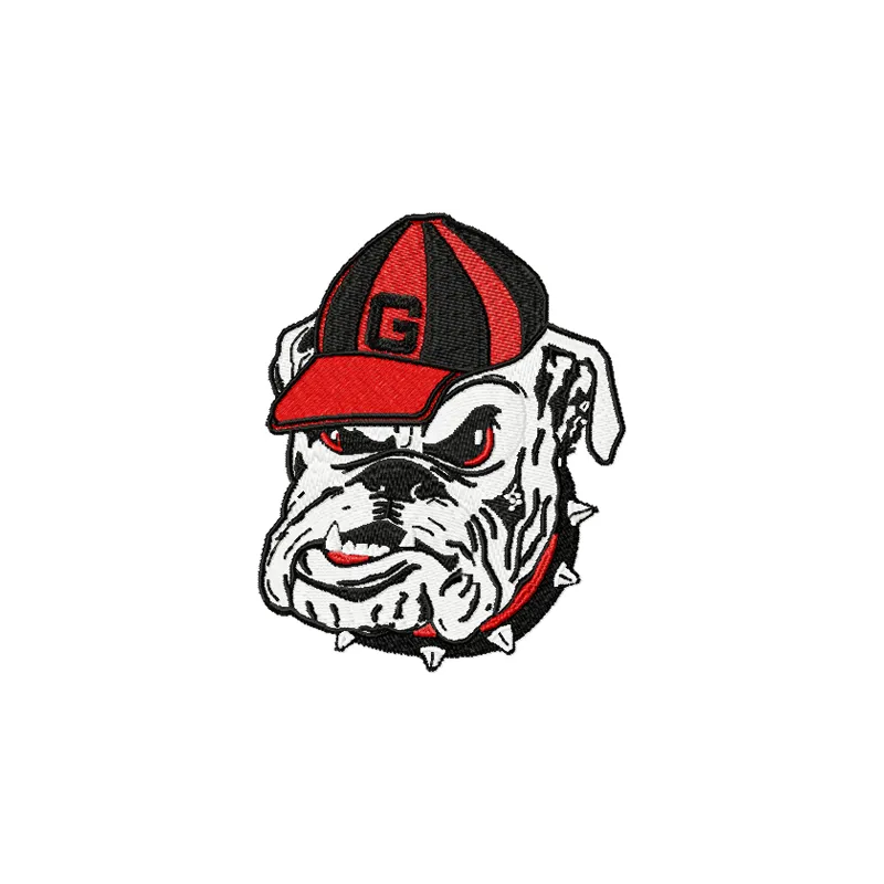 Georgia Bulldogs Primary Logo embroidery design showcasing the iconic logo for stitching on apparel and accessories.