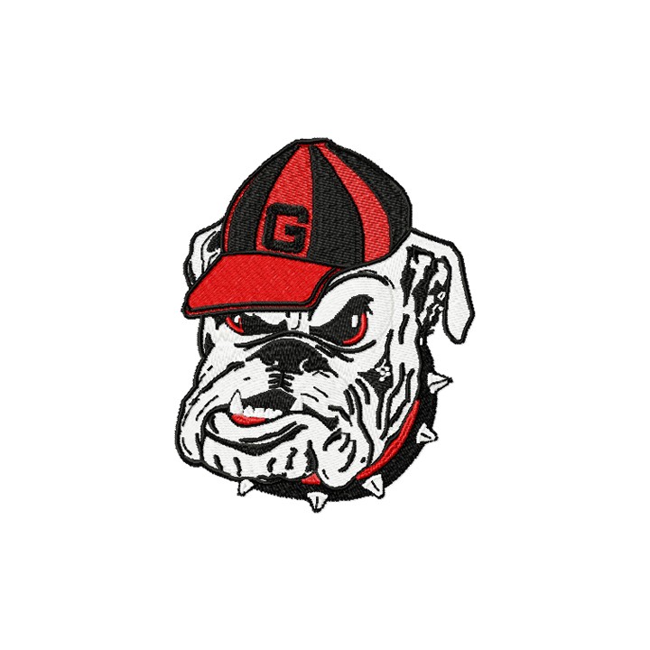 Georgia Bulldogs Primary Logo embroidery design - Embroidery Design