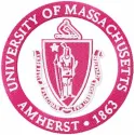 University of Massachusetts at Amherst logo embroidery design for college sports on apparel and accessories.