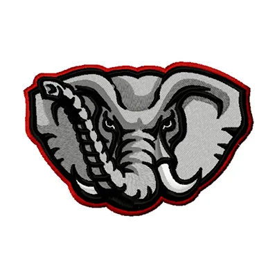 Alabama University Crimson Tide logo embroidery design, showcasing the iconic emblem for stitching on apparel and accessorie…