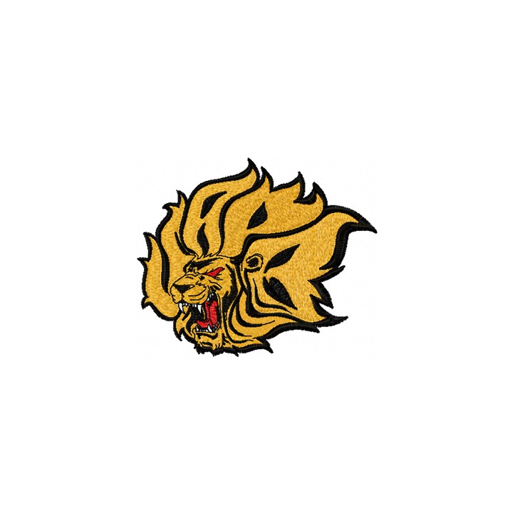 Arkansas-Pine Bluff Golden Lions Logo embroidery design - Embroidery Design