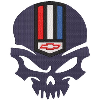 Chevrolet Camaro Logo Calavera embroidery design - Embroidery Design