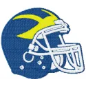 Delaware Blue Hens Helmet embroidery design showcasing a spirited college sports motif for creative stitching projects.