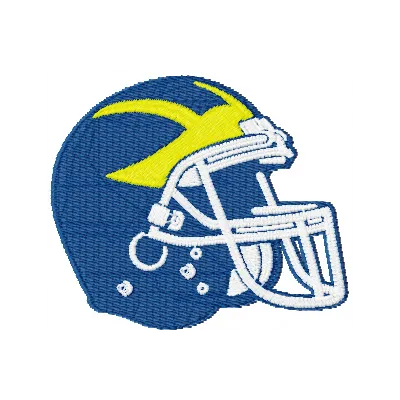 Delaware Blue Hens Helmet embroidery design showcasing a spirited college sports motif for creative stitching projects.