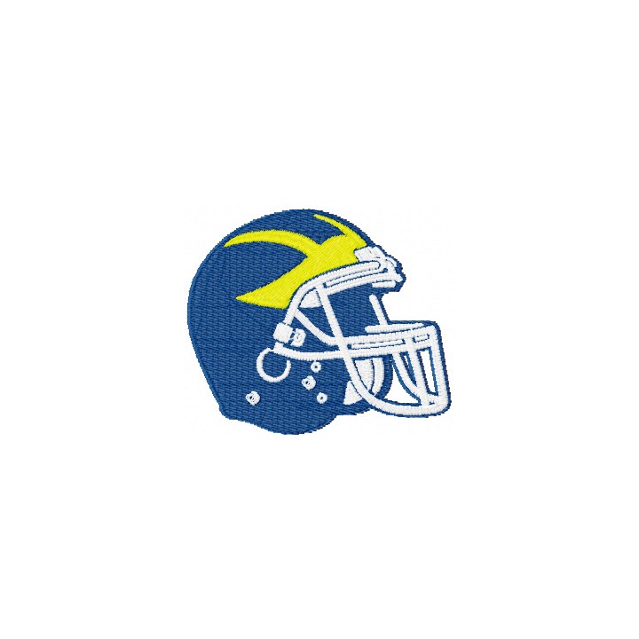 Delaware Blue Hens Helmet embroidery design - Embroidery Design