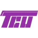 Texas Christian University alternative logo embroidery design featuring vibrant stitching patterns for college sports.