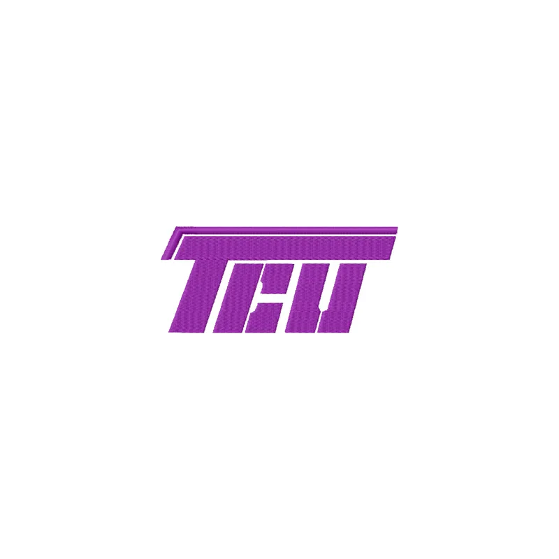 Texas Christian University alternative logo embroidery design featuring vibrant stitching patterns for college sports.