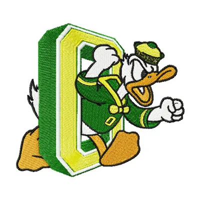 Oregon Ducks Logo 2 embroidery design