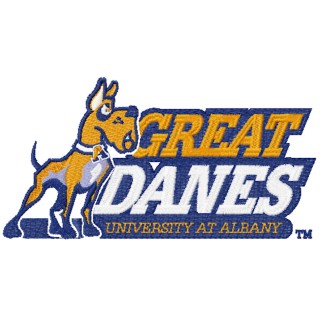 Albany Great Danes University at Albany logo embroidery design - Embroidery Design