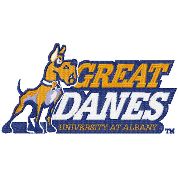Albany Great Danes University at Albany logo embroidery design - Embroidery Design