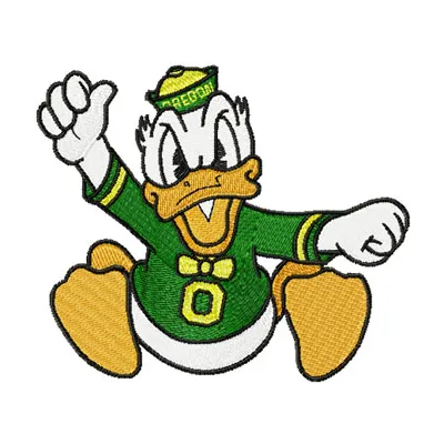 Oregon Ducks Logo embroidery design