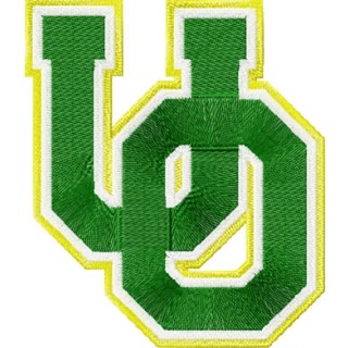 University of Oregon logo embroidery design - Embroidery Design