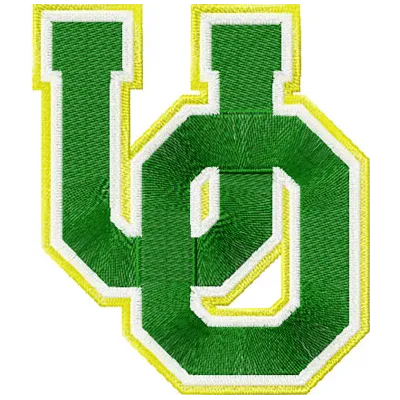 University of Oregon logo embroidery design, showcasing a detailed and vibrant pattern for spirited stitching projects.