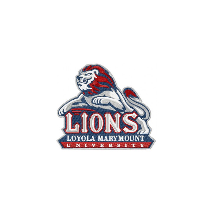Loyola Marymount Lions logo embroidery design - Embroidery Design
