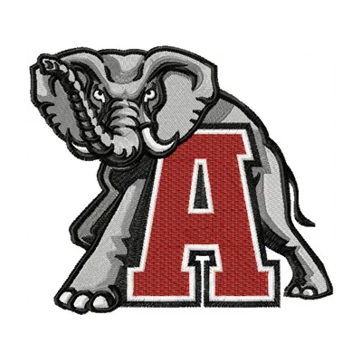 Preview of Alabama Crimson Tide Logo embroidery design showcasing the iconic team emblem for stitching on apparel.