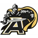 Embroidery design of the Army Black Knights logo, perfect for stitching on caps or t-shirts.