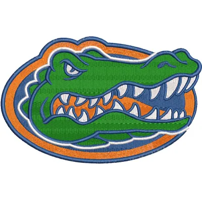 Florida Gators Primary Logo embroidery design showcasing the iconic logo for stitching on apparel and accessories.