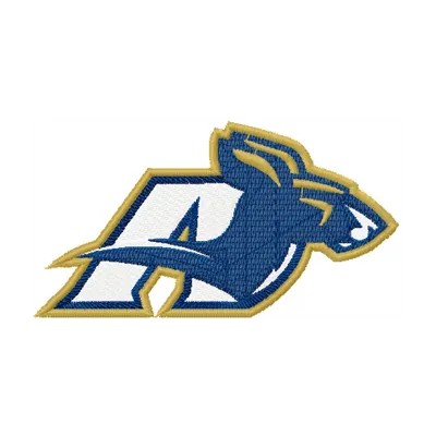 Preview of the Akron Zips Alternate Logo embroidery design for stitching on apparel and accessories.