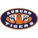 Auburn Alabama logo embroidery design featuring a fierce tiger, ideal for stitching on apparel and accessories.