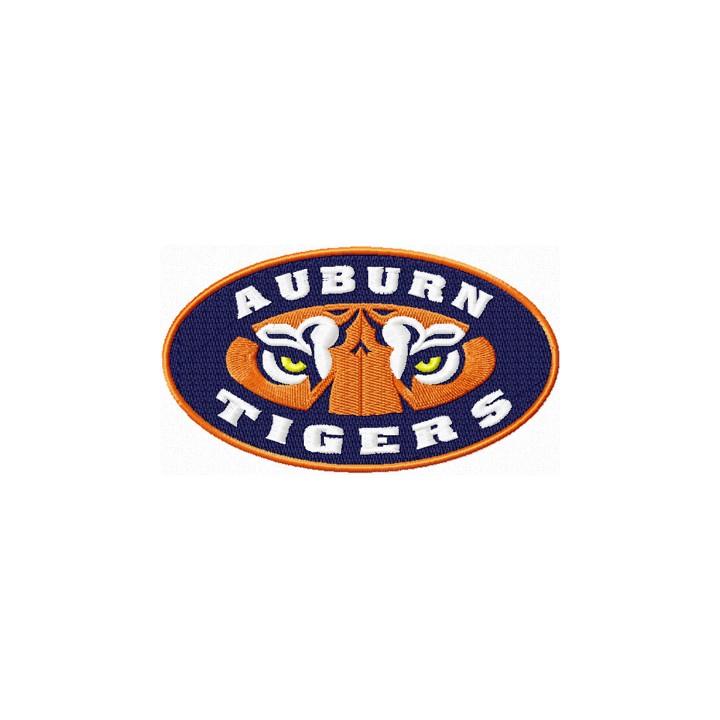 Tiger Auburn Alabama logo embroidery design - Embroidery Design