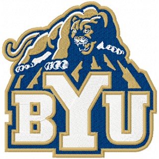 Brigham Young Cougars Alternate Logo embroidery design - Embroidery Design