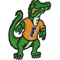 Florida Gators embroidery design showcasing the iconic logo, ideal for stitching on apparel and accessories.