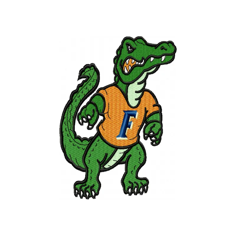 Florida Gators embroidery design showcasing the iconic logo, ideal for stitching on apparel and accessories.
