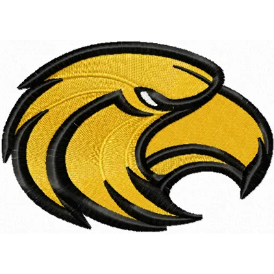 Southern Miss Golden Eagles embroidery design showcasing a spirited college sports motif for stitching projects.