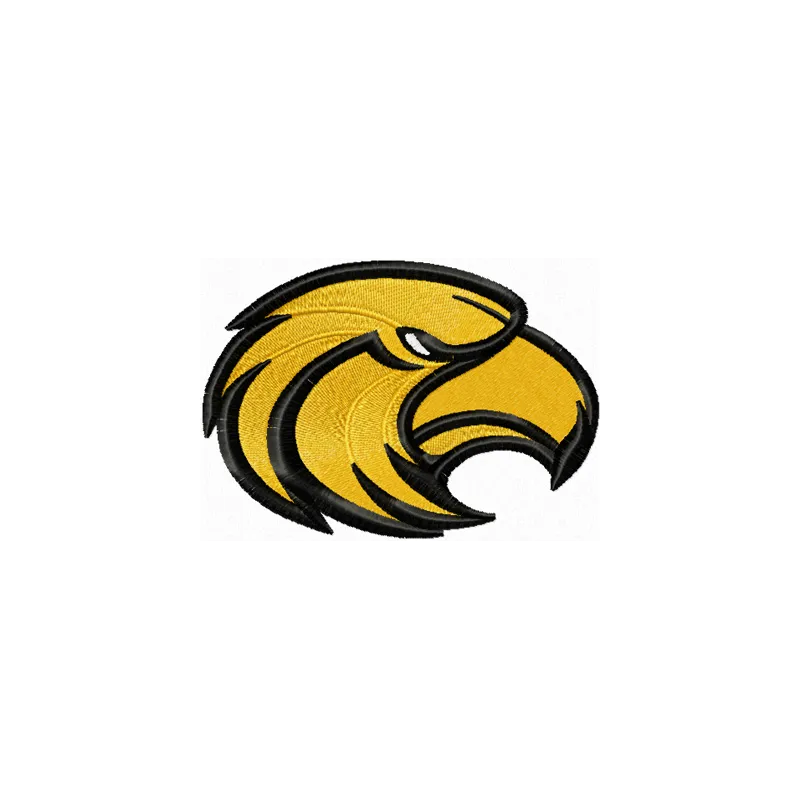 Southern Miss Golden Eagles embroidery design showcasing a spirited college sports motif for stitching projects.