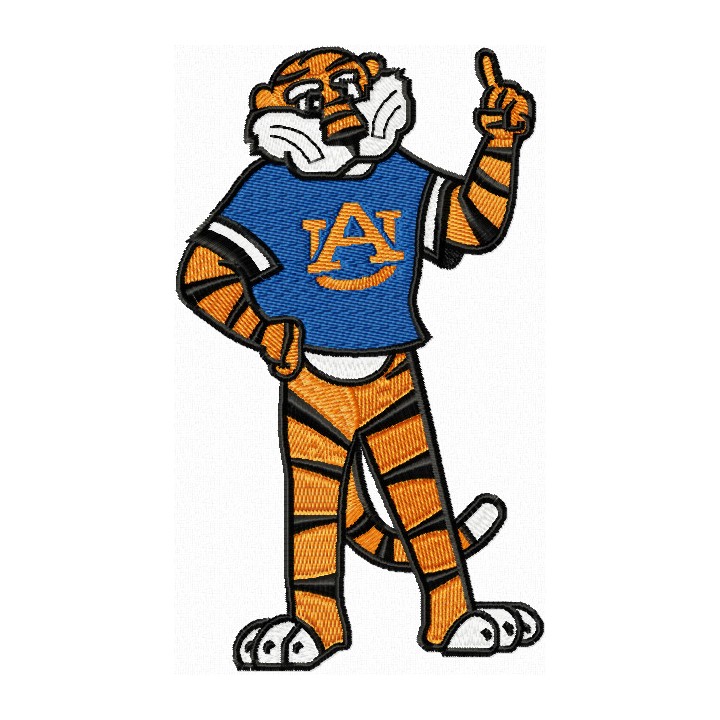 Aubie Auburn logo embroidery design - Embroidery Design