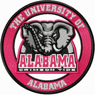 Alabama University logo embroidery design - Embroidery Design