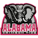 Alabama University caps logo embroidery design featuring the iconic Alabama Crimson Tide emblem for stitching.