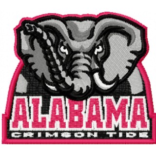 Alabama University caps logo embroidery design - Embroidery Design