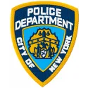 Embroidery design of the New York City Police Department badge, showcasing intricate details for stitching.