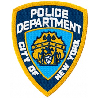 New York City Police department badge embroidery design - Embroidery Design
