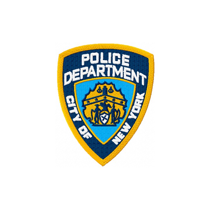 New York City Police department badge embroidery design - Embroidery Design