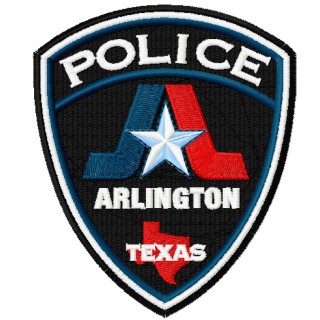 Texas Arlington police department badge embroidery design - Embroidery Design
