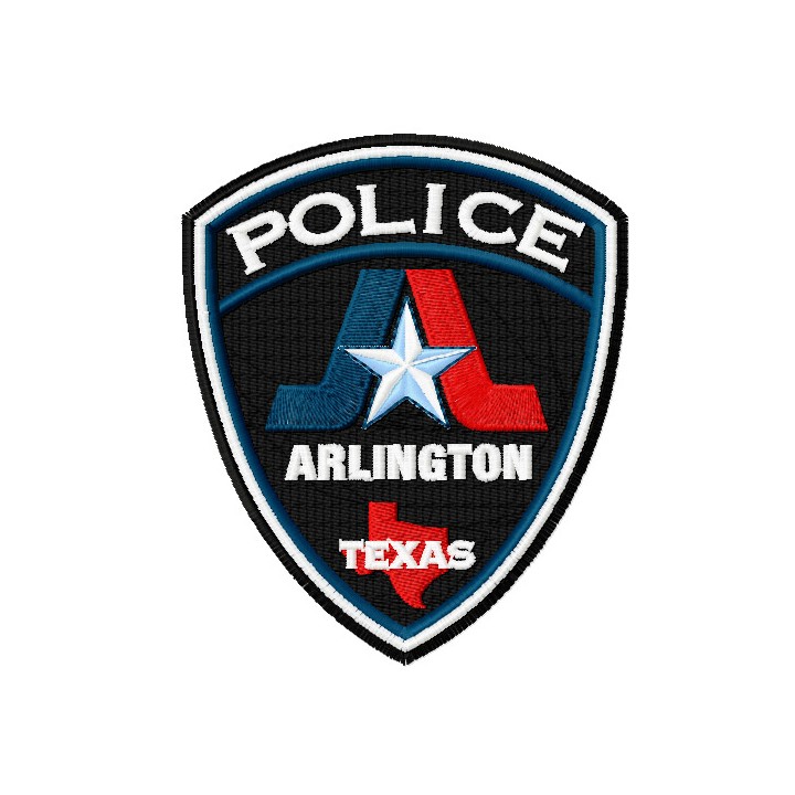 Texas Arlington police department badge embroidery design - Embroidery Design