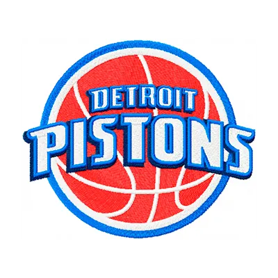 Embroidery design of the Detroit Pistons Primary Logo for basketball enthusiasts and crafters.