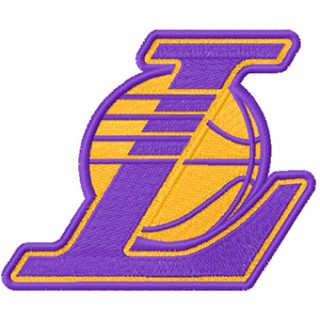 Los Angeles Lakers alternative logo embroidery design - Embroidery Design