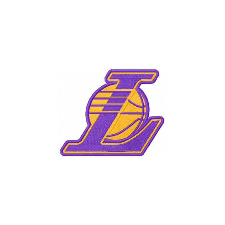 Los Angeles Lakers alternative logo embroidery design - Embroidery Design