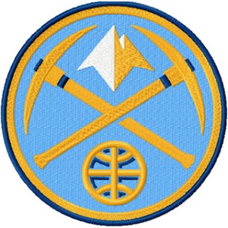 Denver Nuggets logo embroidery design - Embroidery Design