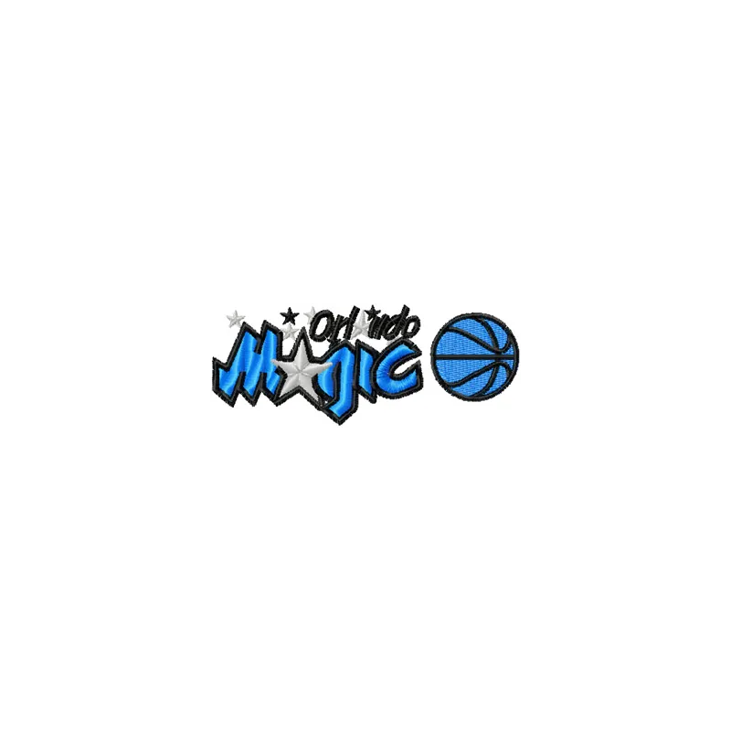 Orlando Magic Logo embroidery design showcasing intricate stitching patterns for sports enthusiasts.