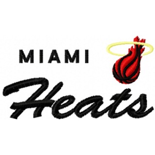 Miami Heats logo embroidery design - Embroidery Design
