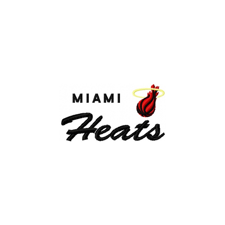 Miami Heats logo embroidery design - Embroidery Design