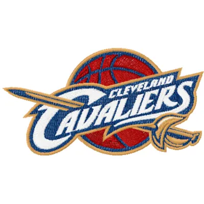 Cleveland Cavaliers logo embroidery design showcasing the team's emblem for unique stitching projects.