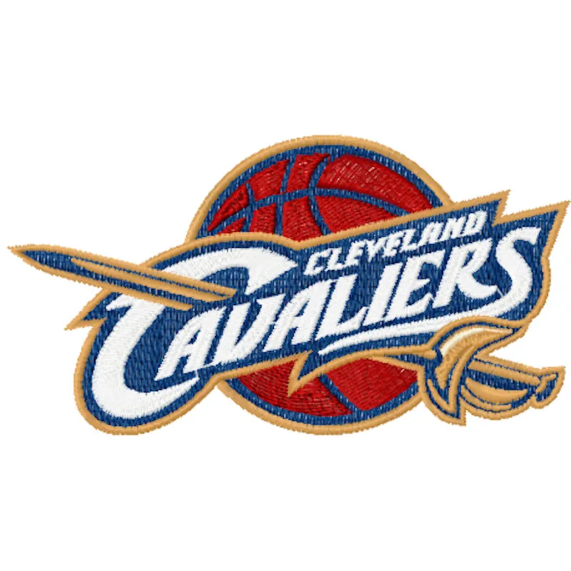 Cleveland Cavaliers logo embroidery design showcasing the team's emblem for unique stitching projects.