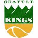 Seattle Kings logo embroidery design showcasing a basketball motif for stitching on apparel and accessories.