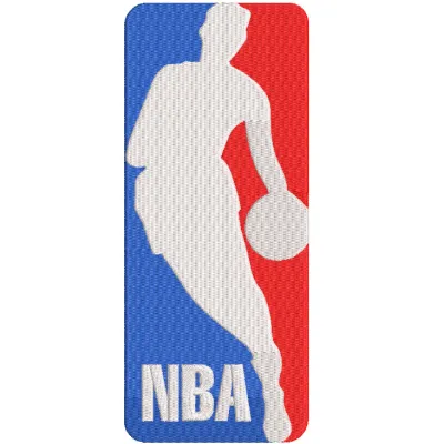 NBA Logo embroidery design showcasing a vibrant basketball motif for stitching on apparel and accessories.